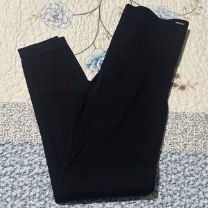 Black Ribbed Leggings